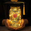 Custom Money Holder Mason Jar Light - Personalized Graduation Gifts For Him, Her - She’s Becoming Everything She Dreamed Of
