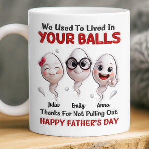 Custom 3D Inflated Effect Printed Mug - Personalized Father's Day Birthday Gifts For Dad - Thank You For Everything Dad