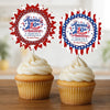 Custom Cake Toppers - Personalized America 250th Anniversary Gifts For Mom, Dad, Brother, Sister, Kids - United In Pride Since Day One