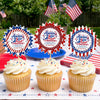 Custom Cake Toppers - Personalized America 250th Anniversary Gifts For Mom, Dad, Brother, Sister, Kids - United In Pride Since Day One