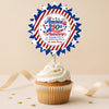 Custom Cake Toppers - Personalized America 250th Anniversary Gifts For Mom, Dad, Brother, Sister, Kids - United In Pride Since Day One