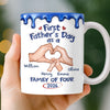 Custom 3D Inflated Effect Printed Mug - Personalized Father's Day Gifts For New Dad - Dad Life Starts Here