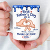 Custom 3D Inflated Effect Printed Mug - Personalized Father's Day Gifts For New Dad - Dad Life Starts Here