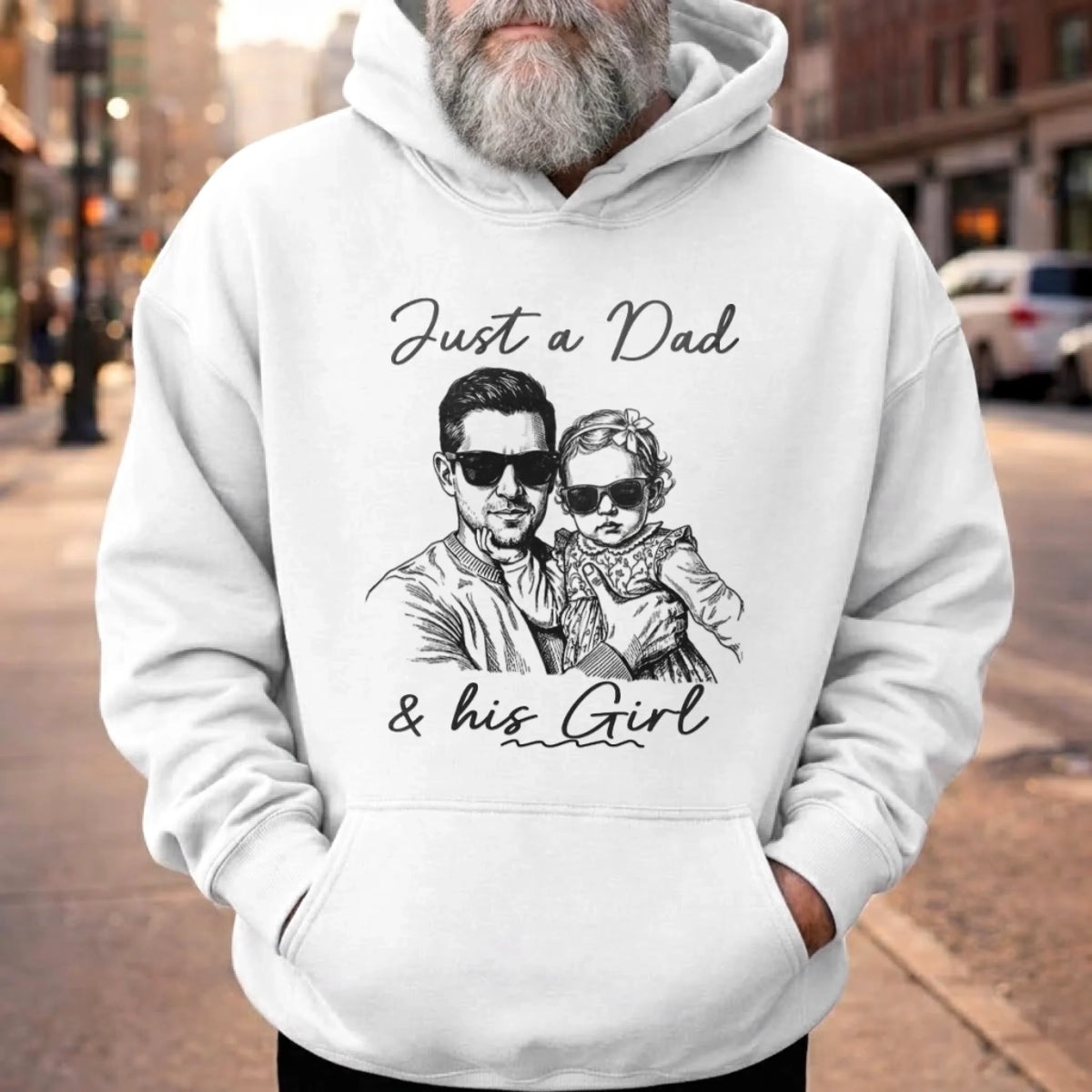 Custom Photo Unisex T-shirt, Premium T-shirt, Hoodie - Personalized Father's Day Gifts For Dad, Grandpa - Dad Makes Home Feel Like Home