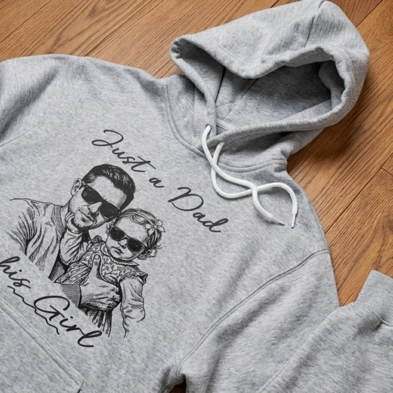 Custom Photo Unisex T-shirt, Premium T-shirt, Hoodie - Personalized Father's Day Gifts For Dad, Grandpa - Dad Makes Home Feel Like Home