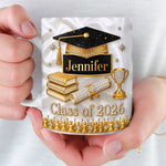 Custom 3D Inflated Effect Printed Mug - Personalized Graduation Gifts For Him, Her - Life Gets Better Every Chapter