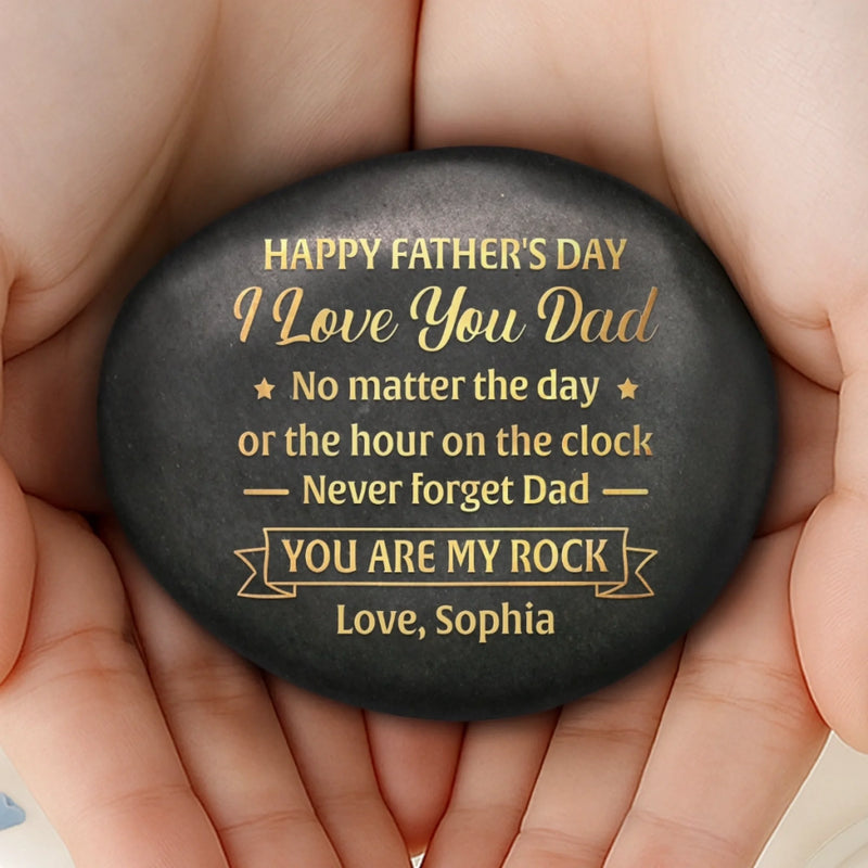 Custom Printed Rock - Personalized Anniversary Wedding Gifts For Husband And Wife, Him And Her - Thanks You For Being There
