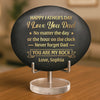 Custom Printed Rock - Personalized Anniversary Wedding Gifts For Husband And Wife, Him And Her - Thanks You For Being There