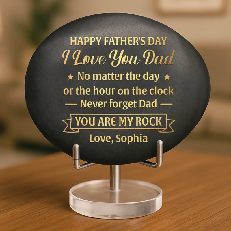 Custom Printed Rock - Personalized Anniversary Wedding Gifts For Husband And Wife, Him And Her - Thanks You For Being There