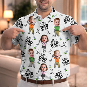 Custom Photo All Over Print Polo Shirt - Personalized Father's Day Birthday Golf Gifts For Dad, Grandpa - Every Round Is A New Opportunity