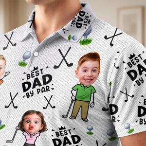 Custom Photo All Over Print Polo Shirt - Personalized Father's Day Birthday Golf Gifts For Dad, Grandpa - Every Round Is A New Opportunity