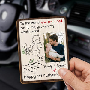 Custom Photo Car Visor Clip - Personalized Father's Day, Baby Shower, Gender Reveal Gifts For New Dads, New Grandpas - Cherish Every Drive