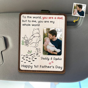 Custom Photo Car Visor Clip - Personalized Father's Day, Baby Shower, Gender Reveal Gifts For New Dads, New Grandpas - Cherish Every Drive
