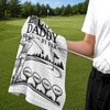 Custom Golf Towel - Personalized Father's Day Birthday Golf Gifts For Dad, Grandpa - The Real Golf Champ