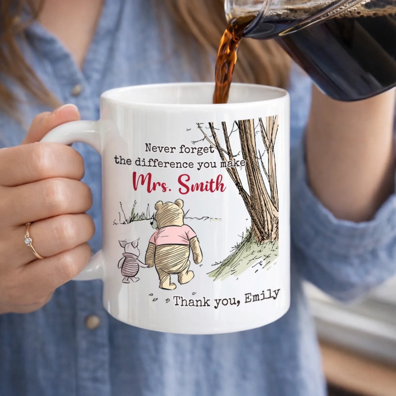 Custom 3D Inflated Effect Printed Mug - Personalized Graduation Gifts For Teachers - Big Impact, Tiny Note