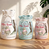 Custom Flower Vase With Ribbon - Personalized Graduation Gifts For Teachers - Never Forget Your Impact