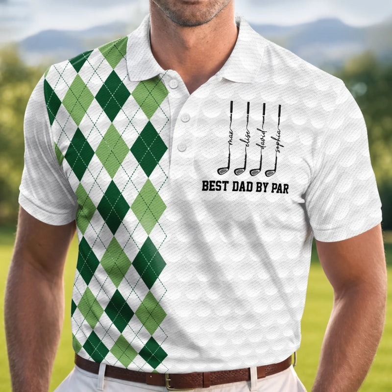 Custom All Over Print Polo Shirt - Personalized Father's Day Birthday Golf Gifts For Dad, Grandpa - Another Day Another Round