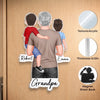 Custom Acrylic Fridge Magnet - Personalized Father's Day Birthday Gifts For Dad, Grandpa - In Dad We Trust