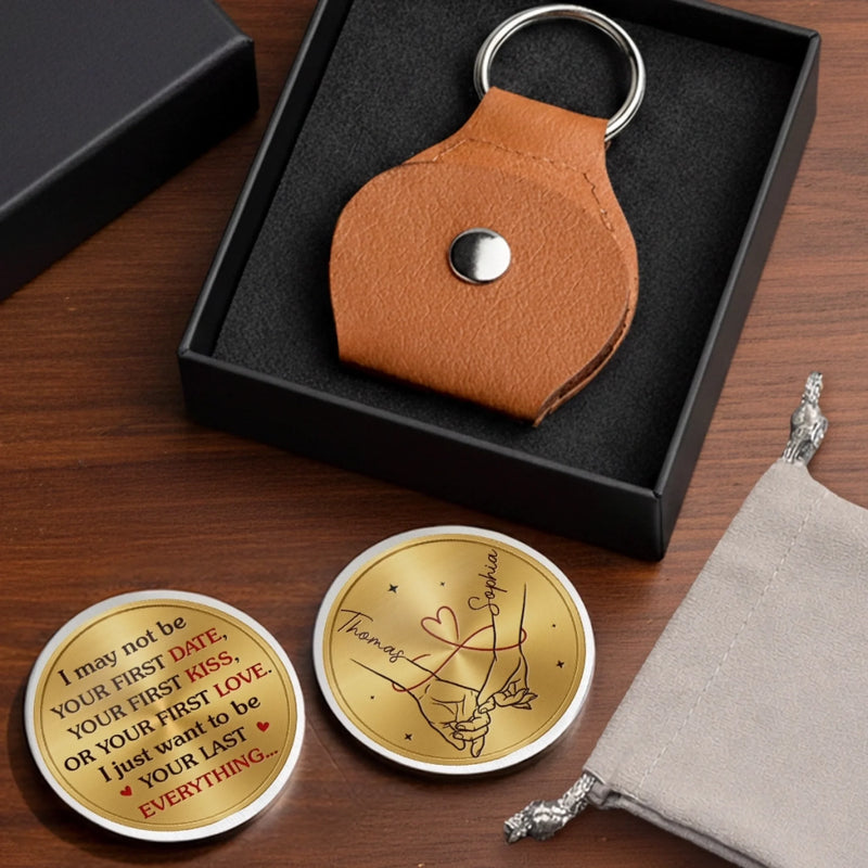 Custom Pocket Hug - Personalized Anniversary Wedding Gifts For Husband And Wife, Him And Her - Sweet Little Promise