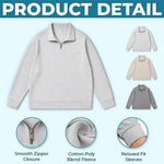 Custom Unisex Quarter Zip Sweatshirt - Personalized Father's Day Birthday Gifts For Dad, Grandpa - Dad Makes Every Moment Better