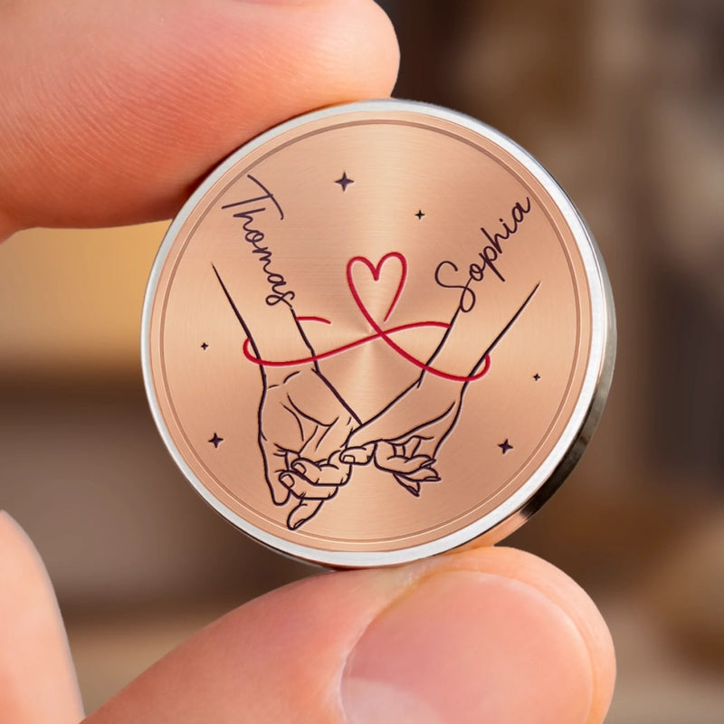 Custom Pocket Hug - Personalized Anniversary Wedding Gifts For Husband And Wife, Him And Her - My Everyday Reminder