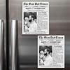 Custom Photo Acrylic Fridge Magnet - Personalized Father's Day Birthday Gifts For New Dad - The Best Dad Times