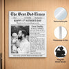 Custom Photo Acrylic Fridge Magnet - Personalized Father's Day Birthday Gifts For New Dad - The Best Dad Times
