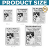 Custom Photo Acrylic Fridge Magnet - Personalized Father's Day Birthday Gifts For New Dad - The Best Dad Times