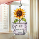 Custom Window Hanging Suncatcher Ornament - Personalized Birthday Gifts For Teachers - Growing With Gratitude