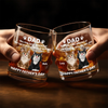 Custom Whiskey Glass - Personalized Father's Day Birthday Gifts For Dog Cat Lovers, Dog Dad And Mom, Cat Owners - Cheers To Fur Family