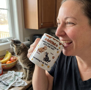 Custom 3D Inflated Effect Printed Mug - Personalized Father's Day Gifts For Dog Lovers, Dog Dad And Mom - Fur Baby Chaos, Dad Approved