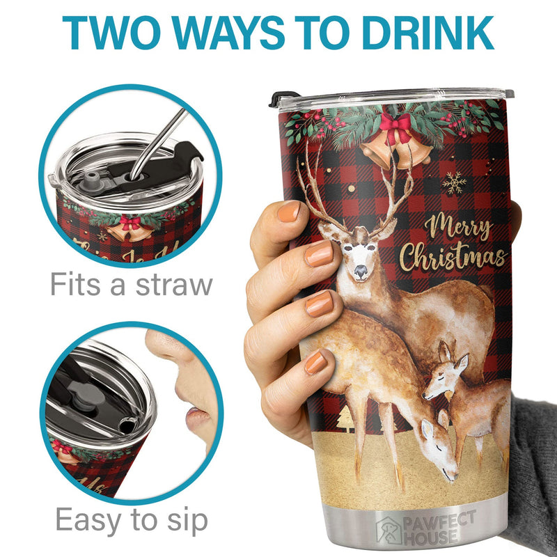 A Little Bit Of Crazy, A Little Bit Loud And A Whole Lot Of Love - Tumbler - Christmas Gift For Family, Couple, Friends, Christmas Decoration, Holiday Gift