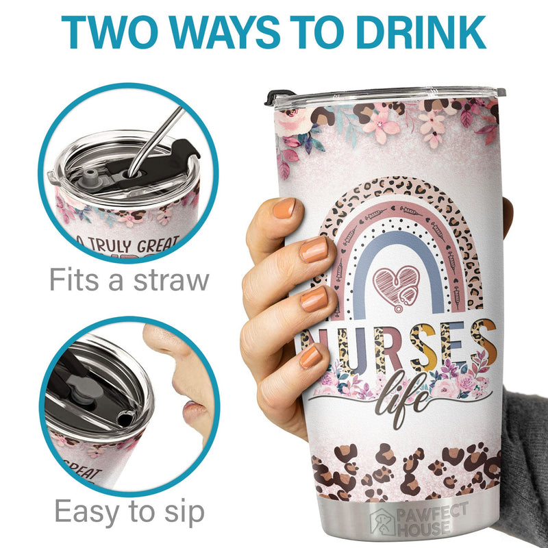 A Truly Great Nurse Is Hard To Find & Impossible To Forget - Tumbler - Appreciation, Graduation, Retirement, Thank You Gift For Nurse, Nurse Week Gift, Nurse Life
