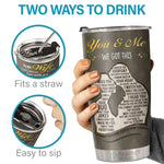 To My Wife I Married You Because I Can't Live Without You - Tumbler - To My Wife, Gift For Wife, Anniversary, Engagement, Wedding, Marriage Gift