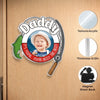 Custom Photo Acrylic Fridge Magnet - Personalized Father's Day Birthday Gifts For Dad, Grandpa - Doing What I Love Most