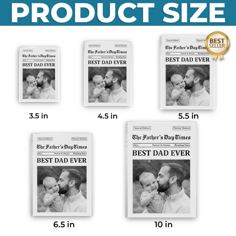 Custom Photo Acrylic Fridge Magnet - Personalized Father's Day Birthday Gifts For Dad, Grandpa - The Best Dad Days Begin Now