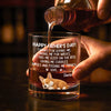 Custom Whiskey Glass - Personalized Father's Day Birthday Gifts For Dog Lovers, Dog Dad And Mom - Long Night Sleep