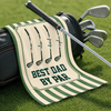 Custom Golf Towel - Personalized Father's Day Birthday Golf Gifts For Dad, Grandpa - Golf More Worry Less