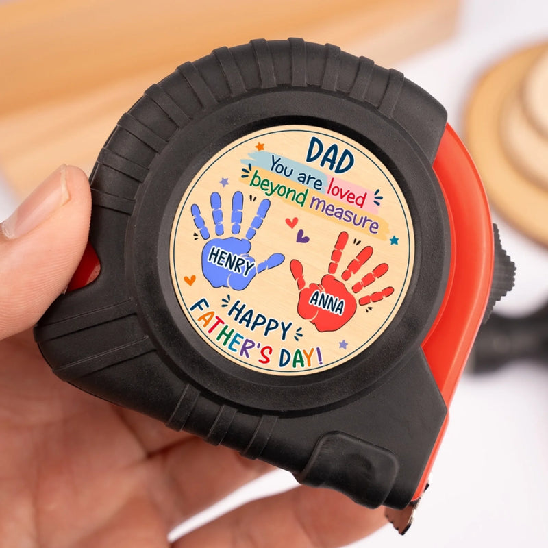 Custom Tape Measure - Personalized Father's Day Birthday Gifts For Dad, Grandpa - Dad Always Keeps Us Strong