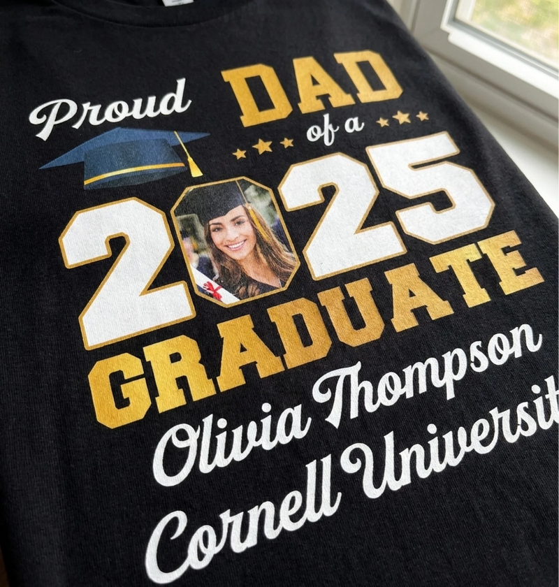 Custom Photo From Little Steps To Big Leaps - Family Personalized Custom Unisex T-shirt, Premium T-shirt, Hoodie - Graduation Gift For Family Members, Siblings, Brothers, Sisters
