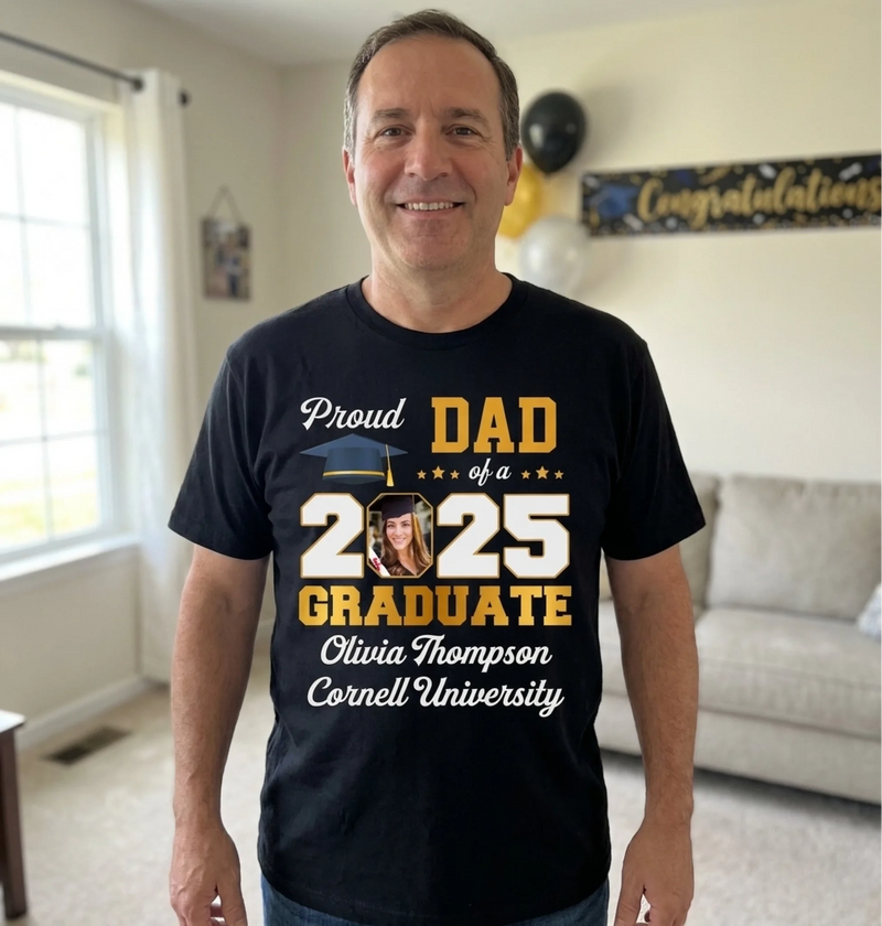 Custom Photo From Little Steps To Big Leaps - Family Personalized Custom Unisex T-shirt, Premium T-shirt, Hoodie - Graduation Gift For Family Members, Siblings, Brothers, Sisters