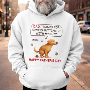 Custom Unisex T-shirt, Premium T-shirt, Hoodie - Personalized Father's Day Gifts For Dog Cat Lovers, Dog Dad And Mom, Cat Owners - Peak Dad Joke Energy