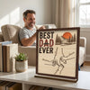 Custom 2-Layered Wooden Plaque - Personalized Father's Day Birthday Gifts For Dad, Grandpa - Memories On The Go