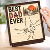 Custom 2-Layered Wooden Plaque - Personalized Father's Day Birthday Gifts For Dad, Grandpa - Memories On The Go