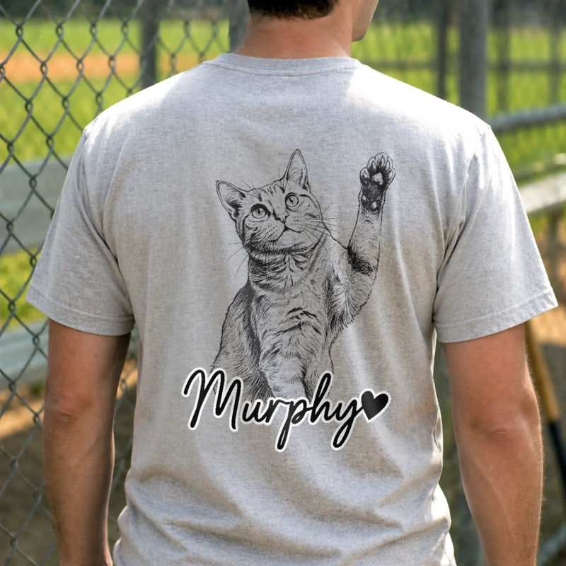 Custom Photo Unisex T-shirt - Personalized Father's Day Birthday Gifts For Dog Cat Lovers, Dog Dad And Mom, Cat Owners - Pet Lover Social Club