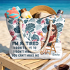 Custom Beach Bag - Personalized Summer Vacation And Travel, Retirement Gifts For Best Friends, Family, Coworker, Work Bestie - Sunshine, Freedom, Repeat