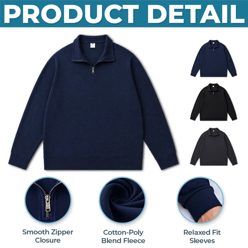 Unisex Quarter Zip Sweatshirt - America 250th Anniversary Gifts For Mom, Dad, Brother, Sister, Kids - Heritage Never Fades
