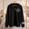 Unisex Quarter Zip Sweatshirt - America 250th Anniversary Gifts For Mom, Dad, Brother, Sister, Kids - Heritage Never Fades