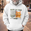 Custom Unisex T-shirt, Premium T-shirt, Hoodie - Personalized Father's Day Gifts For Dog Cat Lovers, Dog Dad And Mom, Cat Owners - Happiness Has Four Paws