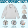 Custom Unisex Quarter Zip Sweatshirt - Personalized Father's Day Gifts For Dog Cat Lovers, Dog Dad And Mom, Cat Owners - Walking Partner For Life
